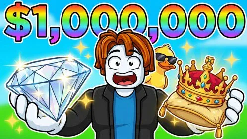 Official Roblox thumbnail for Collect 1 Million Items.
